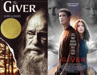 The Giver Book and Movie Posters